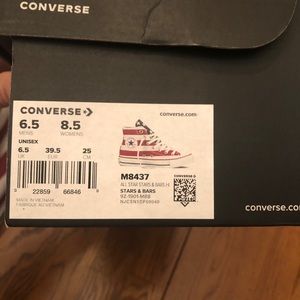 American Flag High Top Converse